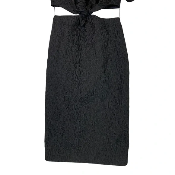 J.Crew Cutout Textured Organza Midi Dress Size 6 - Picture 8 of 10